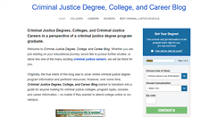 Desktop Screenshot of criminaljusticeonlineblog.com